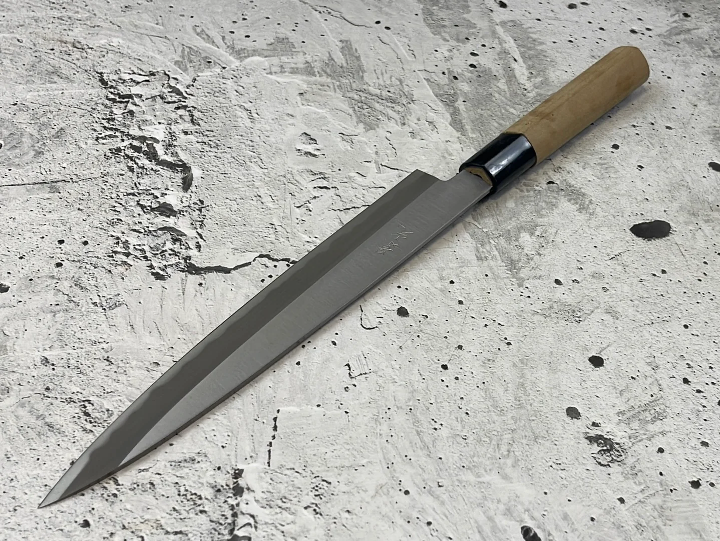 Vintage Japanese Yanagiba Knife 200mm Made in Japan 🇯🇵 Carbon Steel 846 - Image 7
