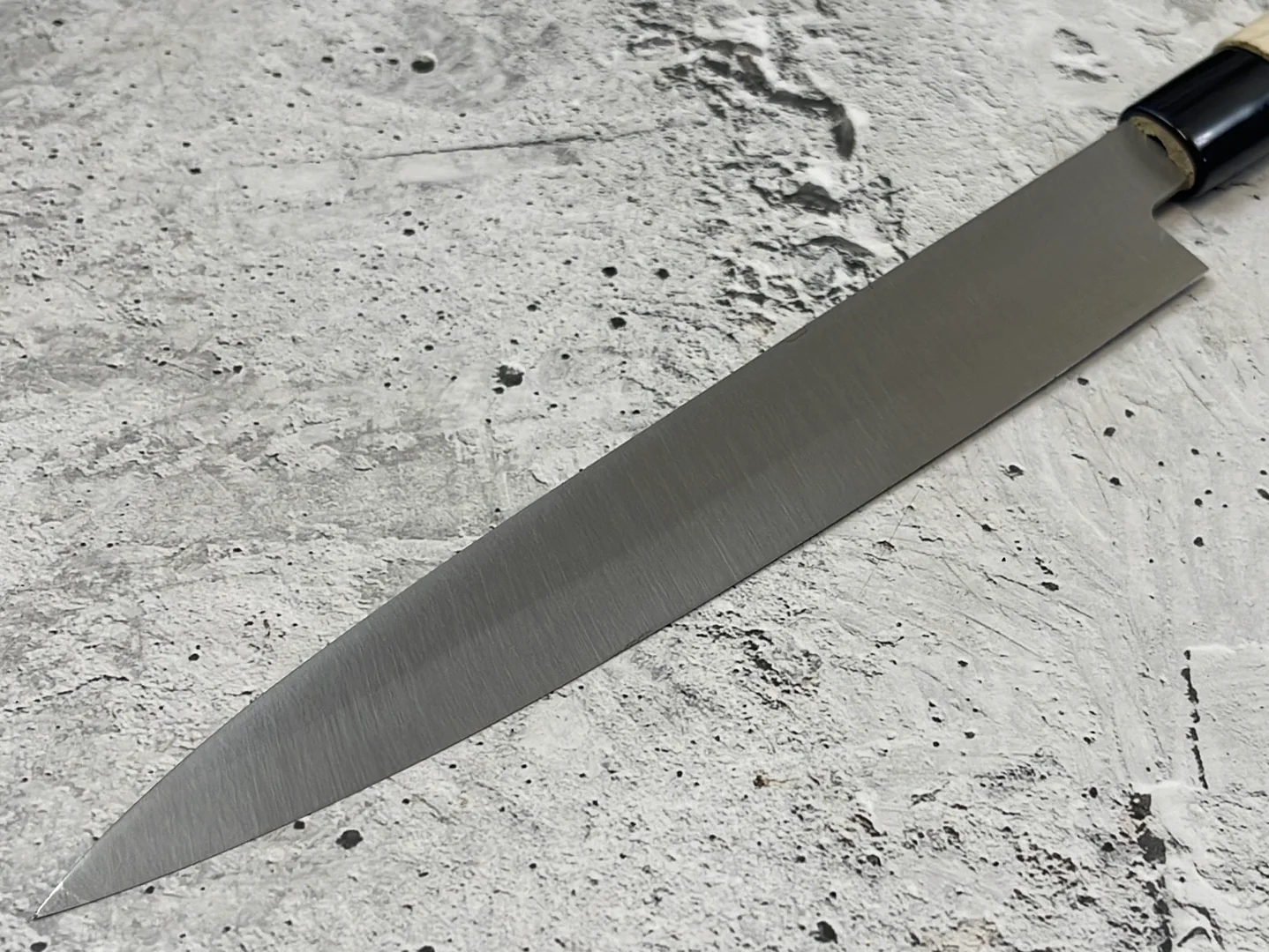 Vintage Japanese Yanagiba Knife 200mm Made in Japan 🇯🇵 Carbon Steel 847 - Image 10