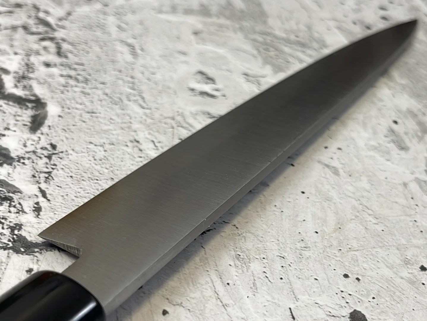 Vintage Japanese Yanagiba Knife 200mm Made in Japan 🇯🇵 Carbon Steel 847 - Image 13