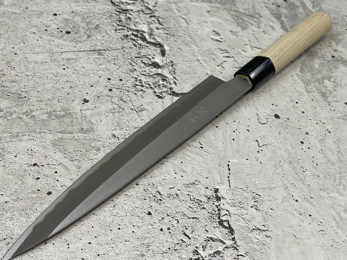Vintage Japanese Yanagiba Knife 200mm Made in Japan 🇯🇵 Carbon Steel 847 - Image 7