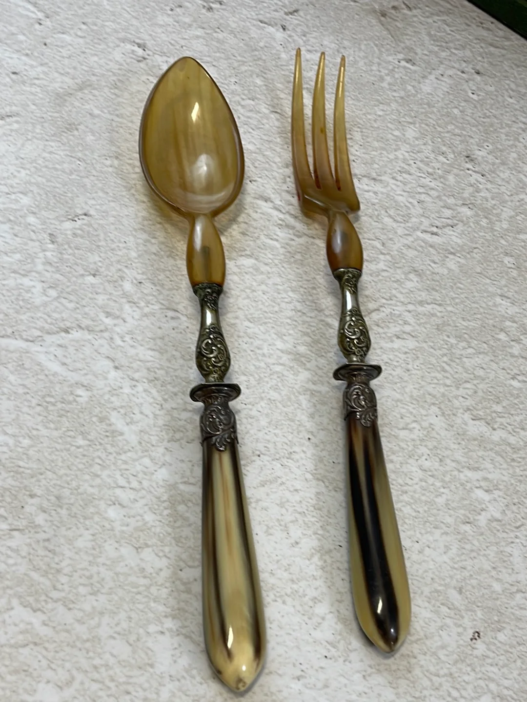 Vintage Salad and Carving Knife Set Made in France 🇫🇷 Carbon Steel 1412 - Image 10