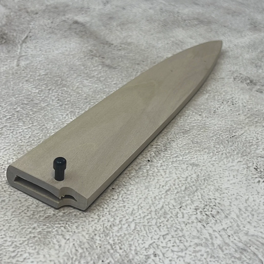Yanagiba 180mm Magnolia Saya Sheath with Plywood Pin - Image 2