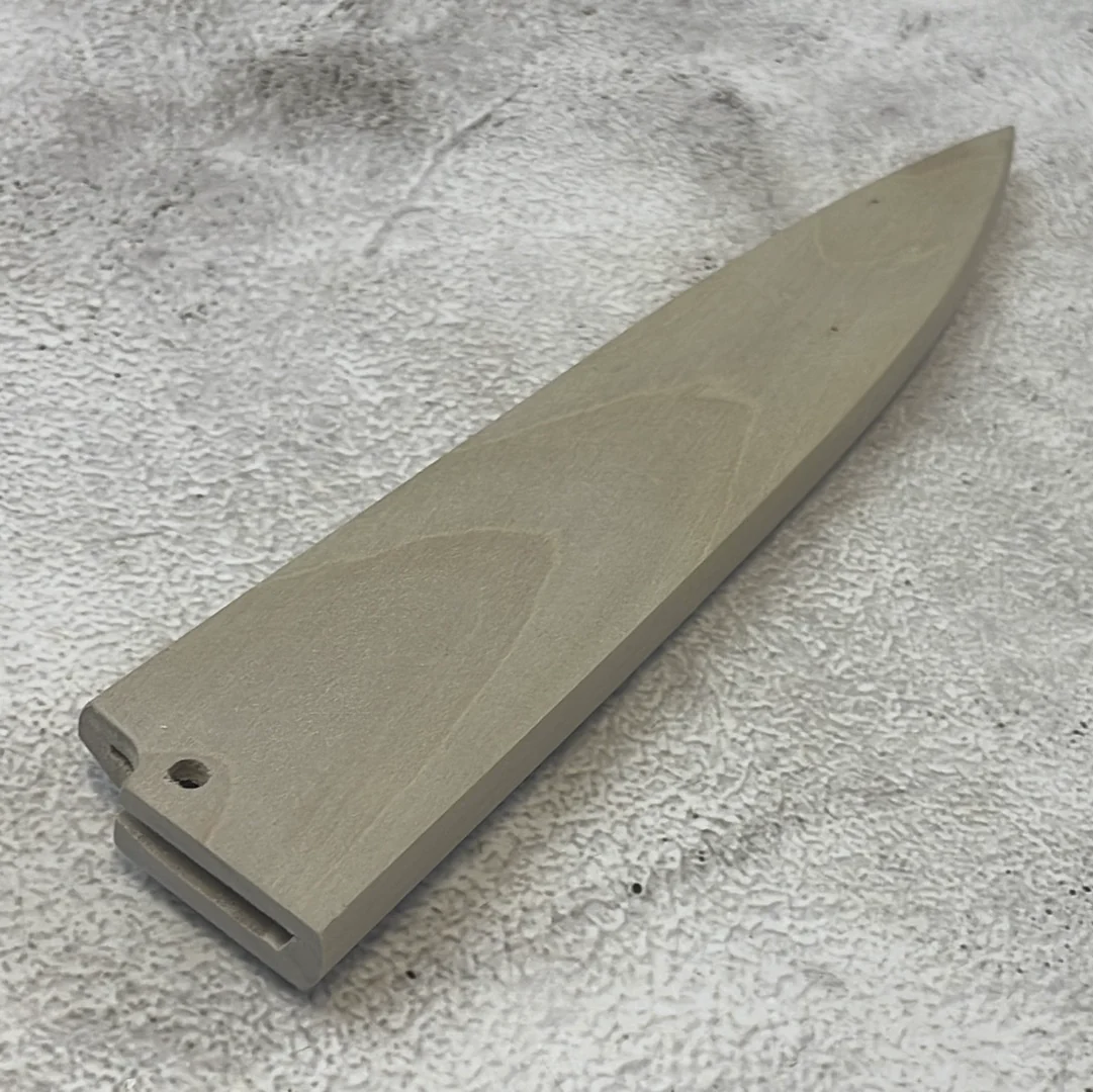 Yanagiba 180mm Magnolia Saya Sheath with Plywood Pin - Image 5