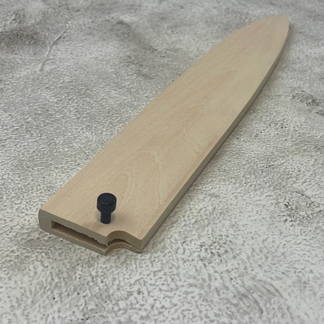 Yanagiba 240mm Magnolia Saya Sheath with Plywood Pin - Image 2
