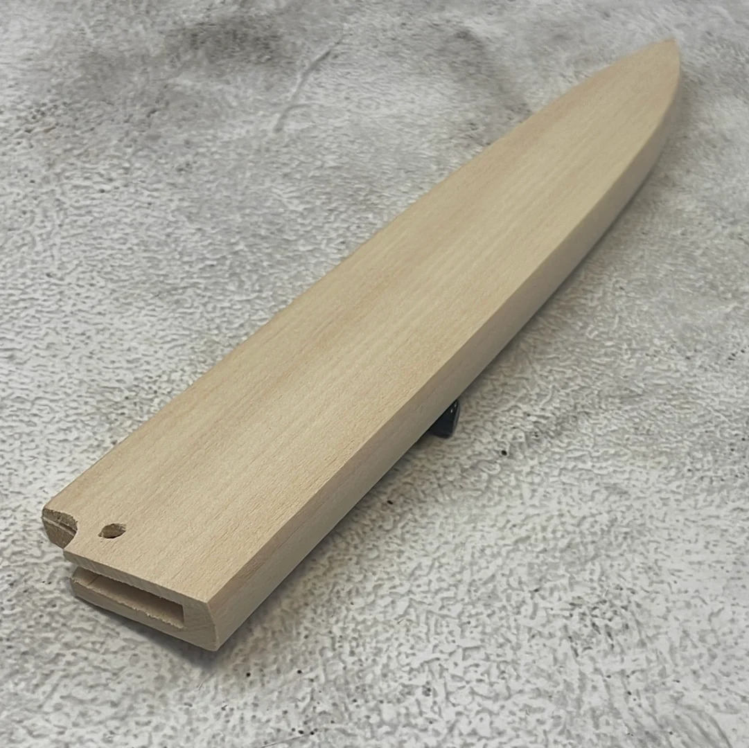 Yanagiba 240mm Magnolia Saya Sheath with Plywood Pin - Image 6