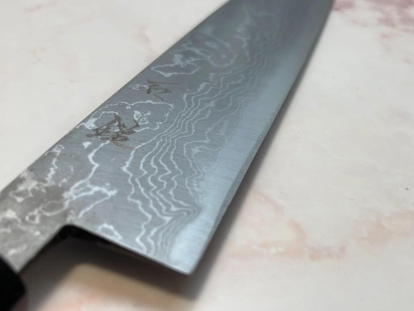 Yoshimune Sujihiki 240mm(9.4 in) Aogami (Blue) No.2 Damascus (33 layers) Double-Bevel - Image 13