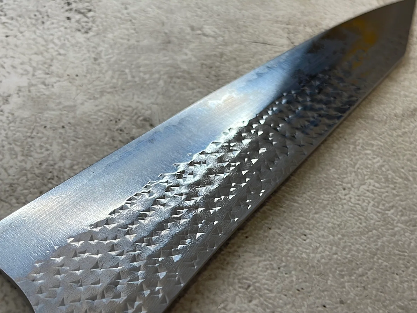 Yu Kurosaki R2(SG2) Hammered SENKO-EI WA RS8H Japanese Gyuto 240mm with Brown-Ring Octagonal Handle - Image 17