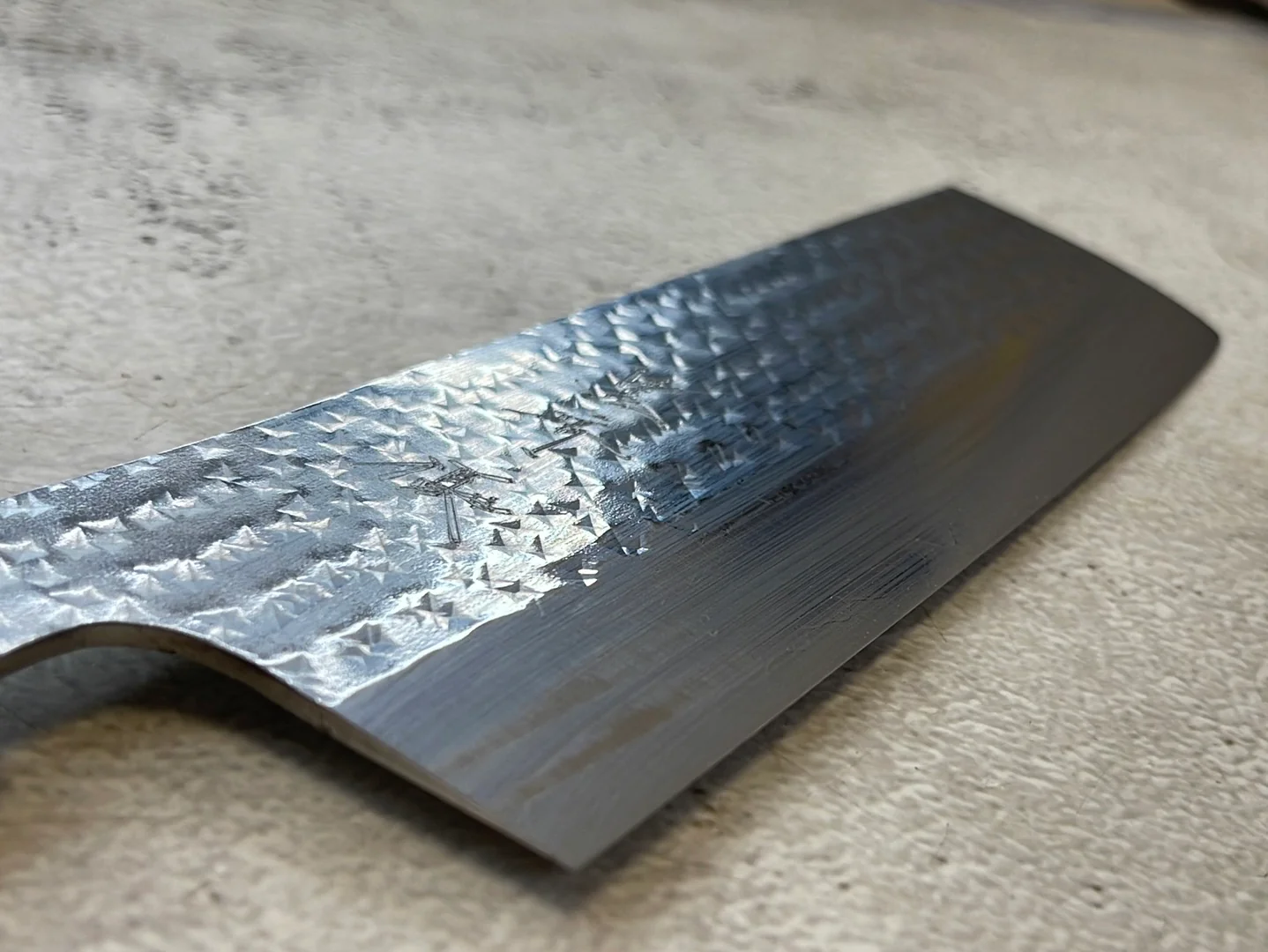 Yu Kurosaki R2(SG2) Hammered SENKO-EI WA RS8H Japanese Nakiri 165mm with Brown-Ring Octagonal Handle - Image 7