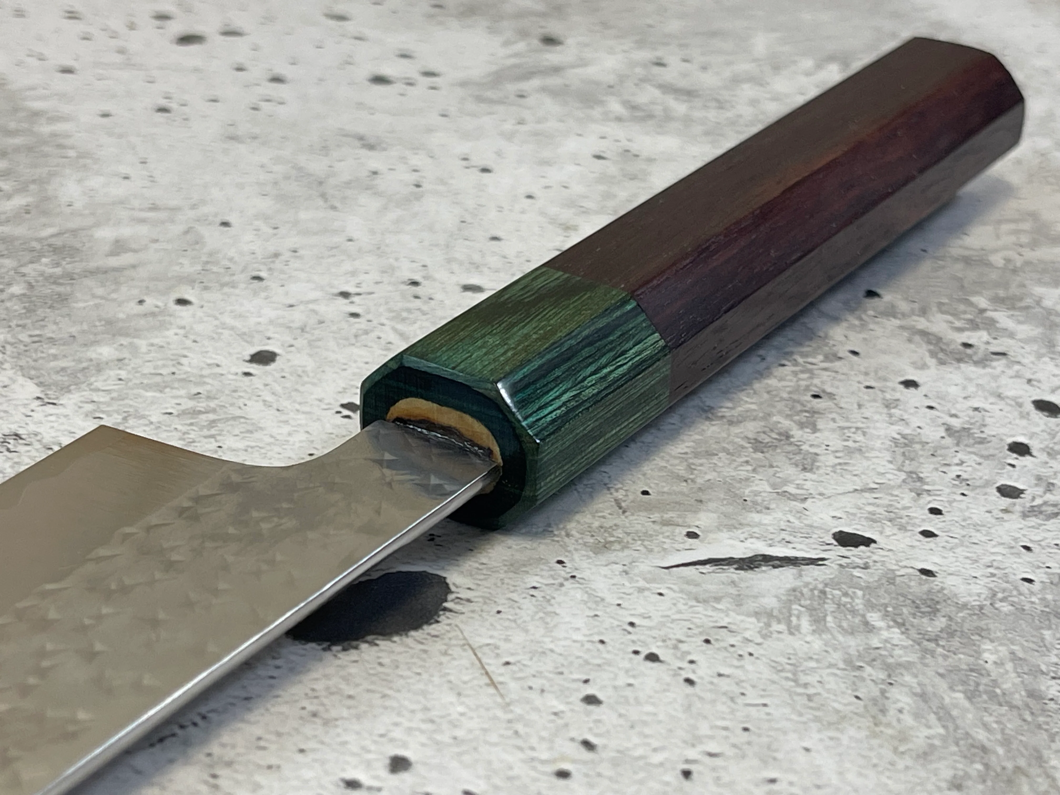 Yu Kurosaki Suji(Sashimi) 270mm with Green-Ring Octagonal Handle - Image 11