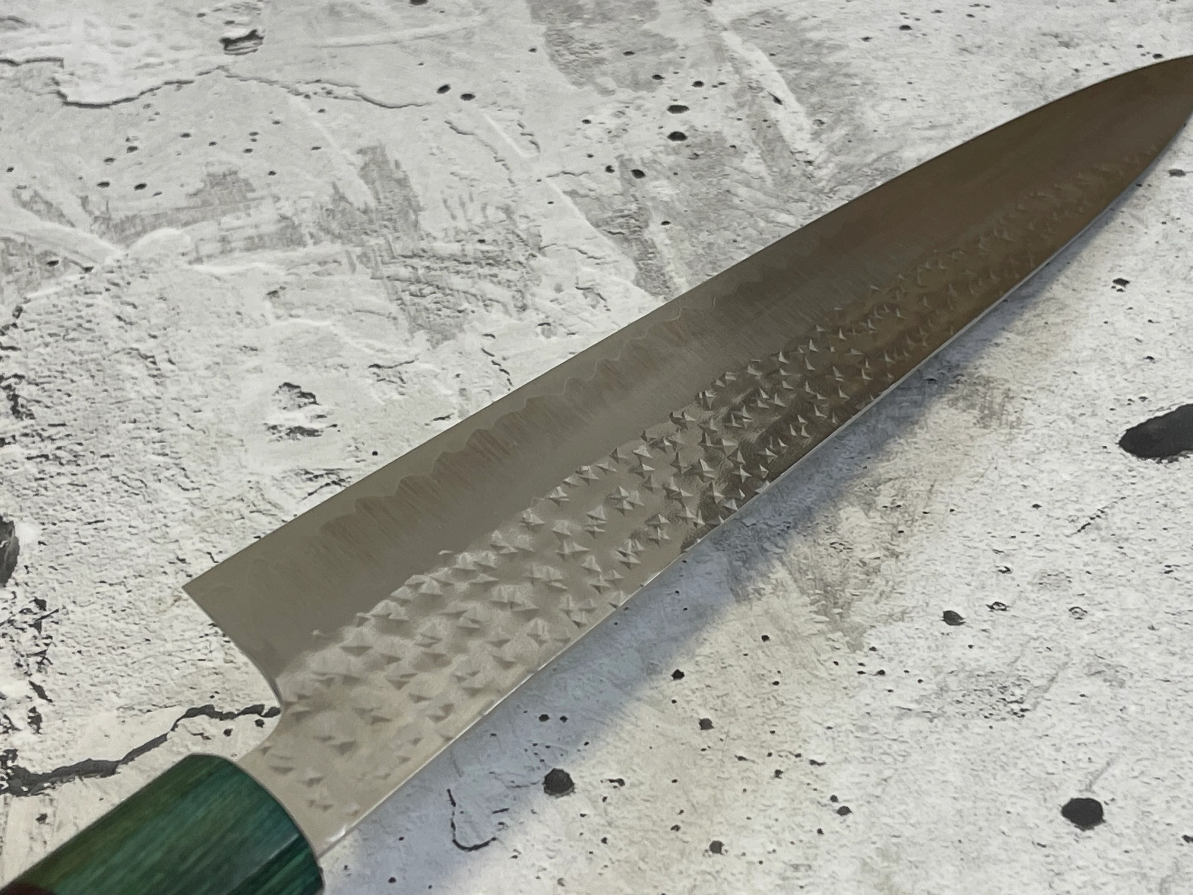 Yu Kurosaki Suji(Sashimi) 270mm with Green-Ring Octagonal Handle - Image 12
