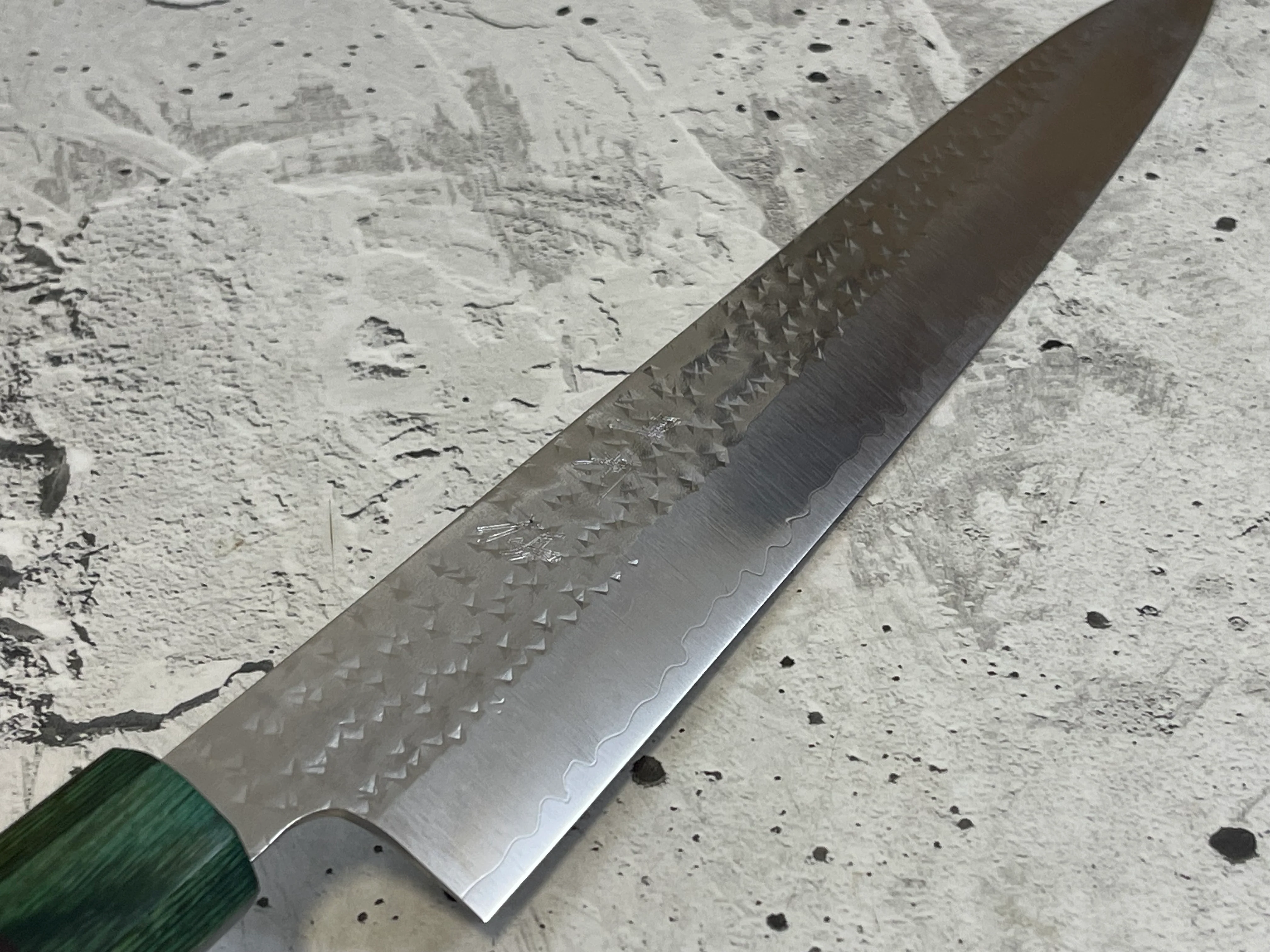 Yu Kurosaki Suji(Sashimi) 270mm with Green-Ring Octagonal Handle - Image 13