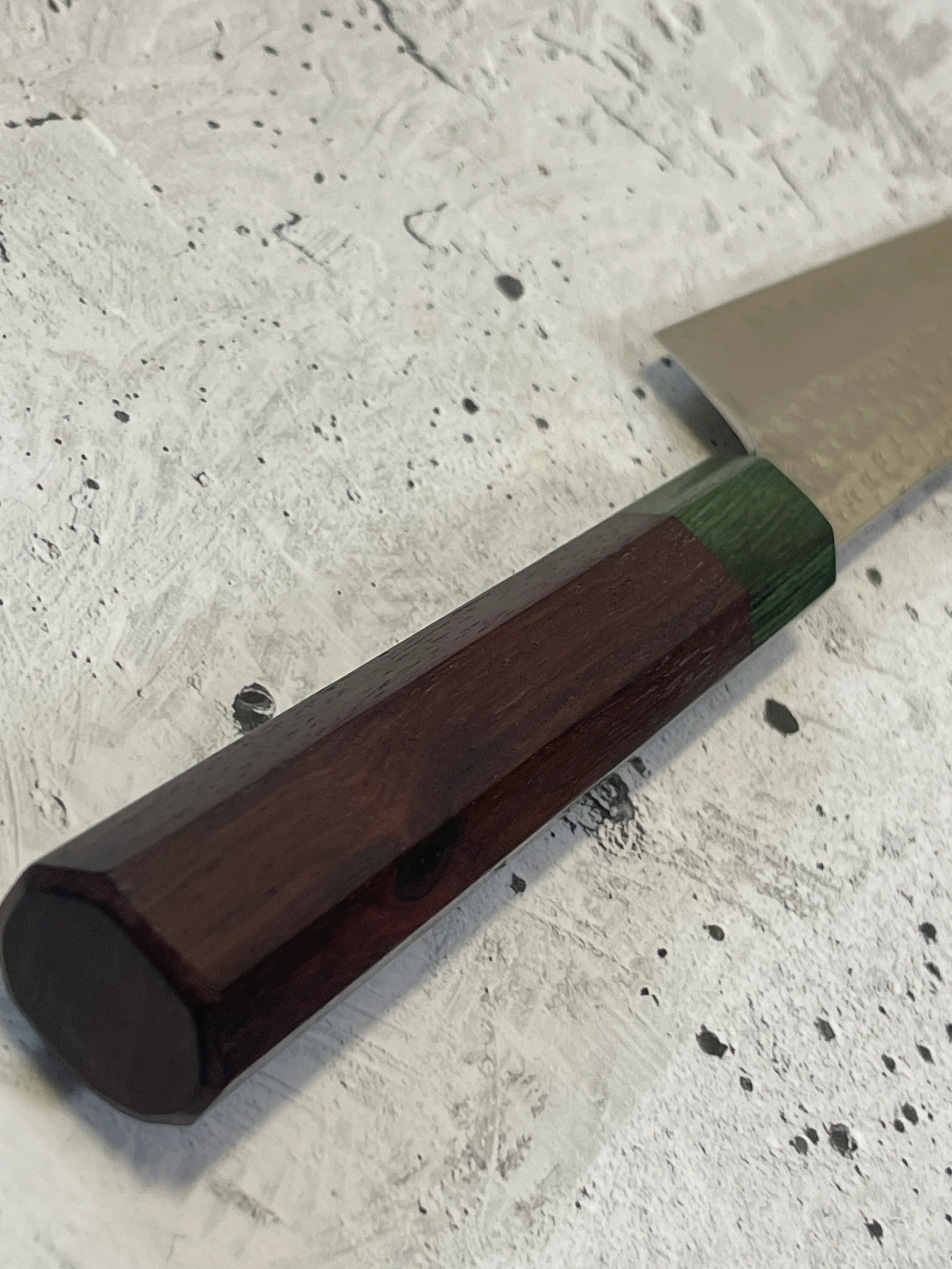 Yu Kurosaki Suji(Sashimi) 270mm with Green-Ring Octagonal Handle - Image 14