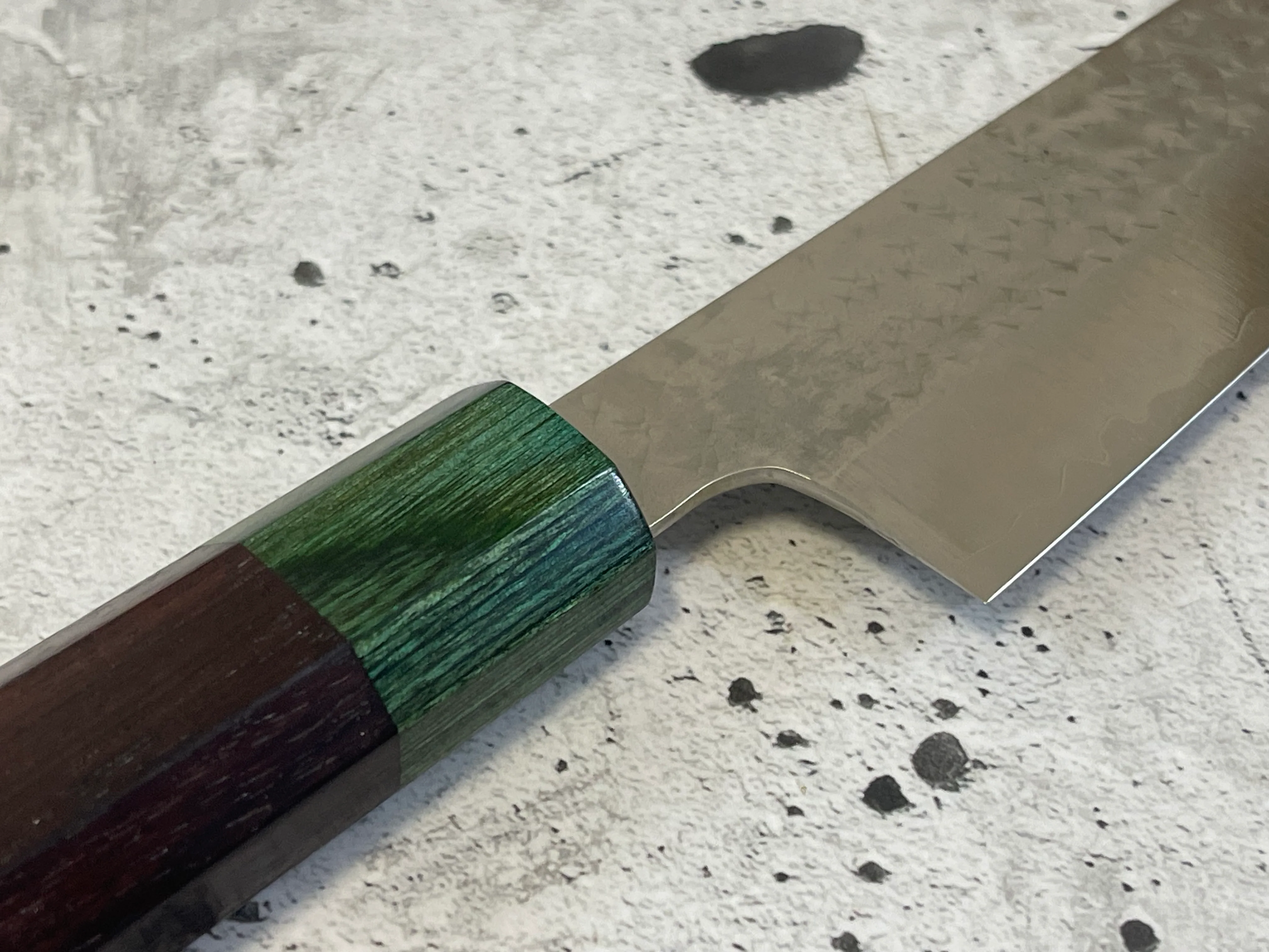 Yu Kurosaki Suji(Sashimi) 270mm with Green-Ring Octagonal Handle - Image 3