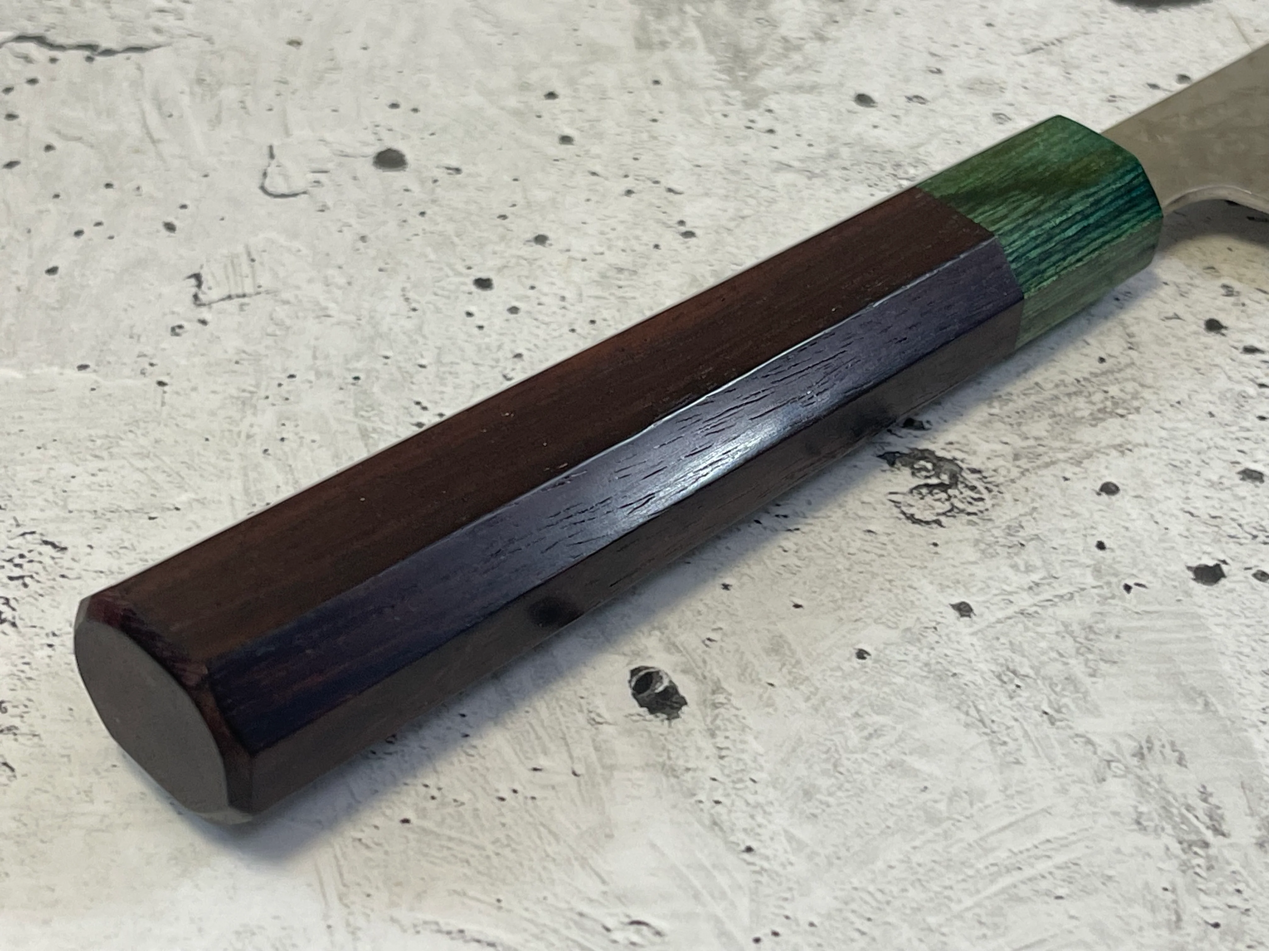 Yu Kurosaki Suji(Sashimi) 270mm with Green-Ring Octagonal Handle - Image 4