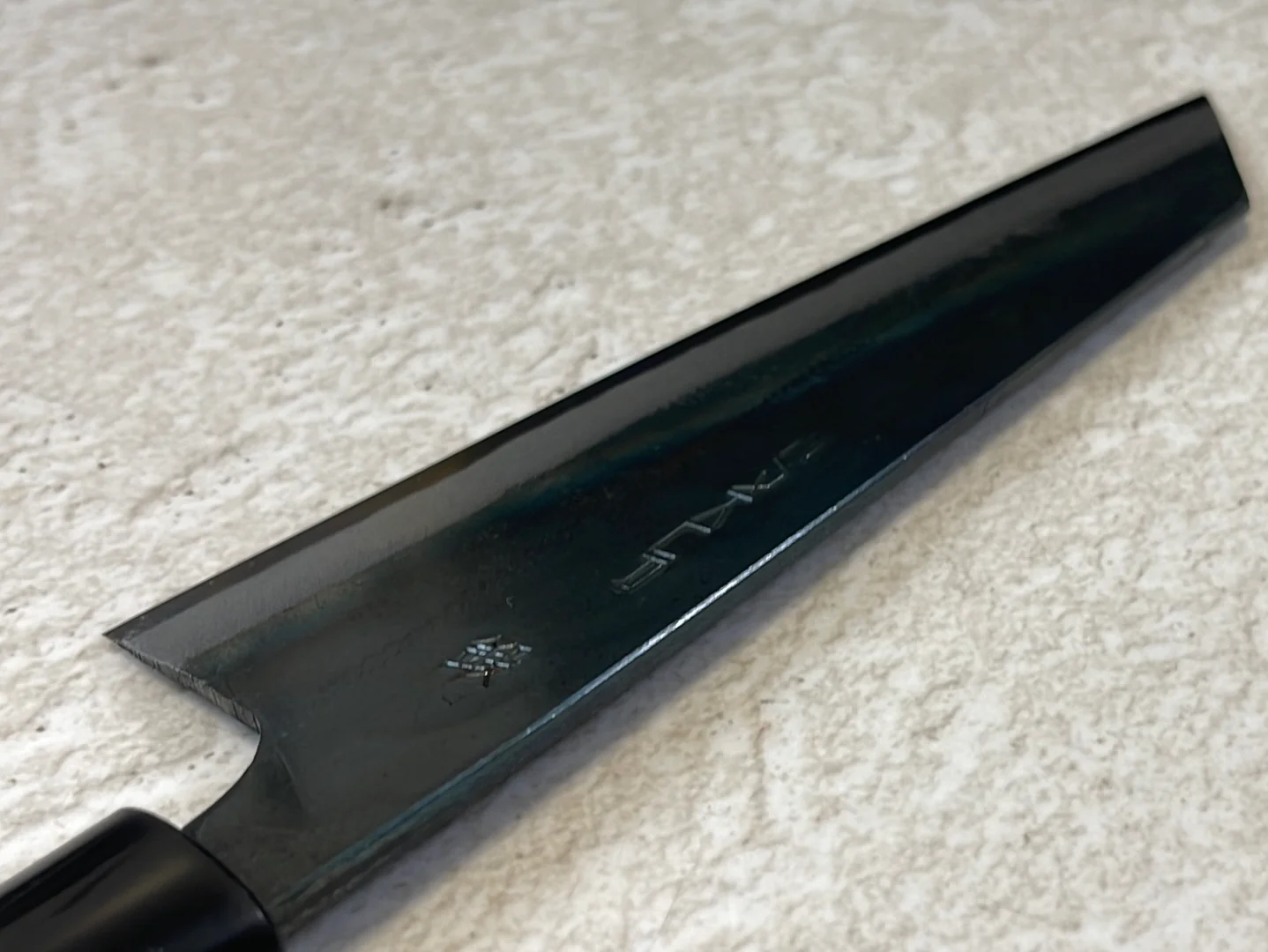 Zakuri Aokami Steel Kuro Bunka Knife 170mm - Made in Tosa 🇯🇵 Japan - Image 10