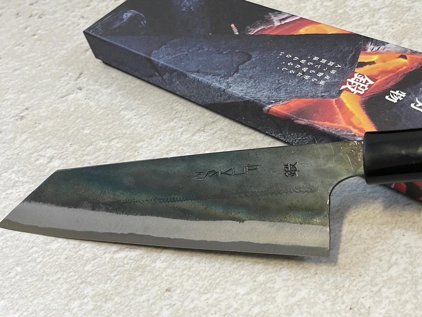 Zakuri Aokami Steel Kuro Bunka Knife 170mm - Made in Tosa 🇯🇵 Japan - Image 3