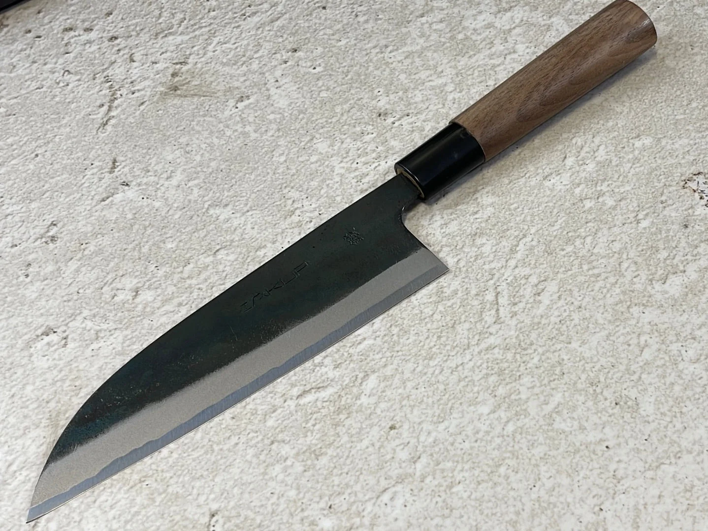 Zakuri Aokami Steel Kuro Santoku Knife 165mm - Made in Tosa 🇯🇵 Japan - Image 3